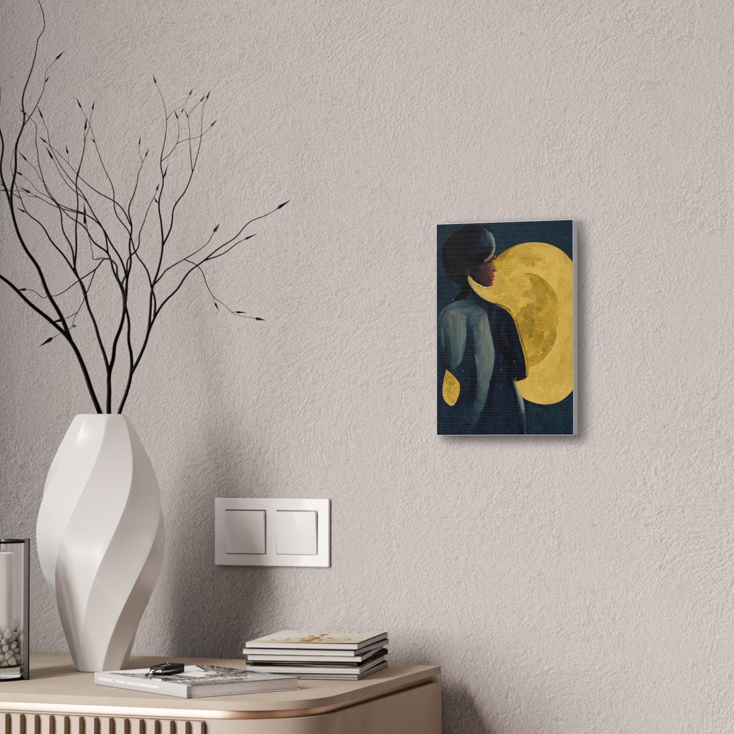 "Bathe in Moonlight" Canvas Print