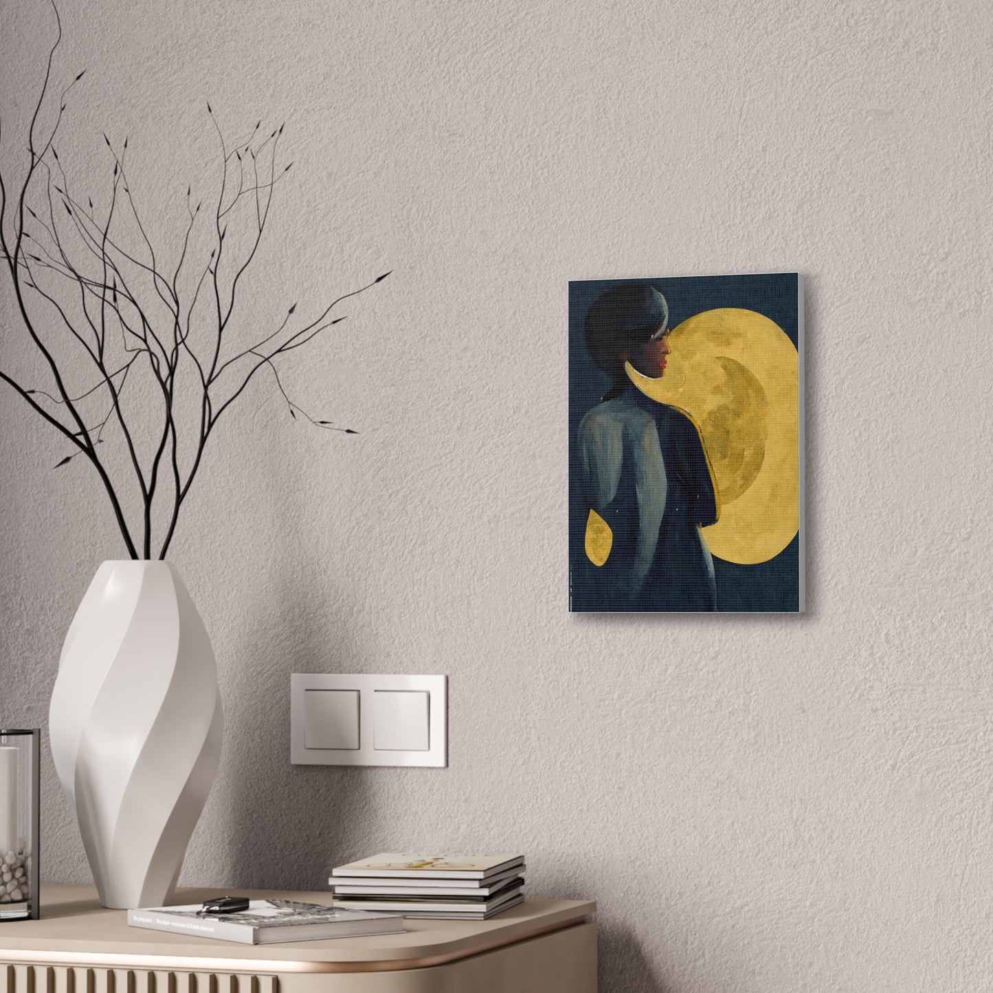 "Bathe in Moonlight" Canvas Print